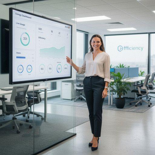 Ein Diagramm, das die Vorteile der Lastenbalancierung in einem Smart Grid-System veranschaulicht, einschließlich Energieeffizienz und Kosteneinsparungen.